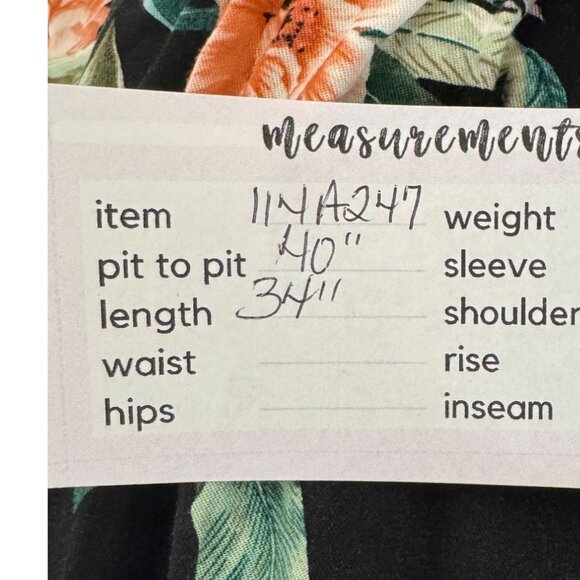 2/$30 Torrid Size 1 Black & Floral Sleeveless Dress - Picture 13 of 16